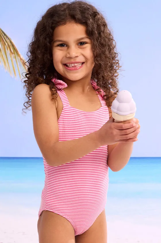 Girls Seersucker One Piece|Seafolly Girls