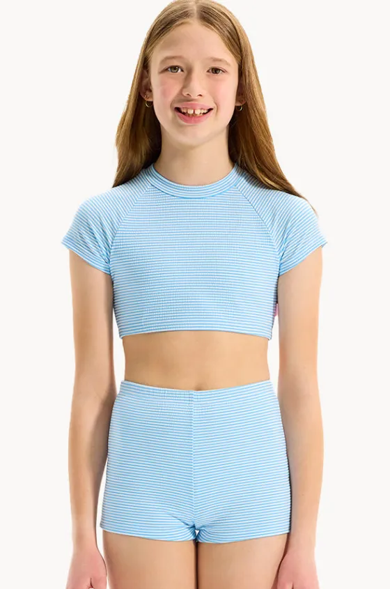 Girls Seersucker Stripe Suntop Set|Seafolly Girls New