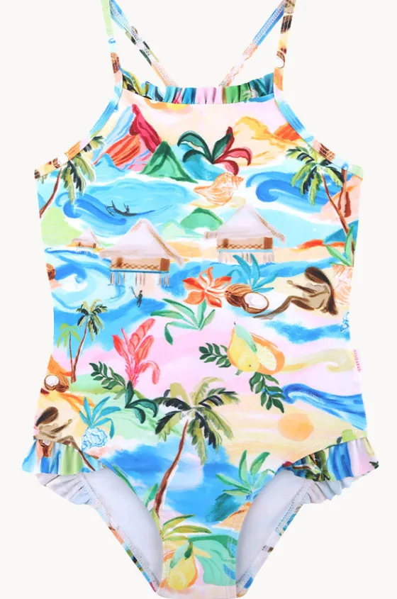 Girls South Pacific Frill One Piece|Seafolly Girls Outlet