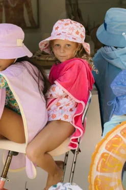 Girls Starfish Wide Brim Swim Hat|Acorn Sale