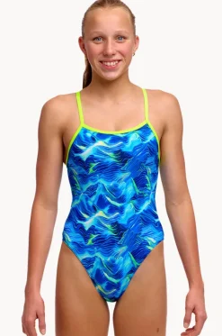 Girls Storm Chaser Single Strap One Piece|Funkita