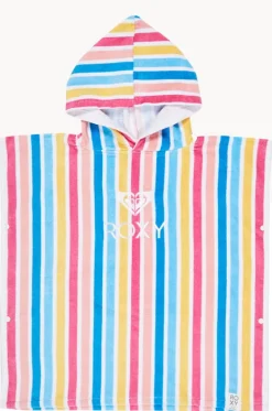 Girls Stripe Stay Magical Hooded Towel|Roxy Clearance
