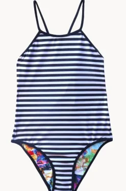Girls Summer Vacay Reversible One Piece|Salty Ink Outlet