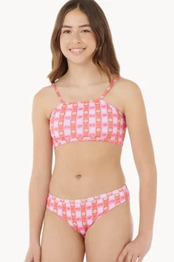 Girls Sunset Check Rib Crop Set|Rip Curl Online