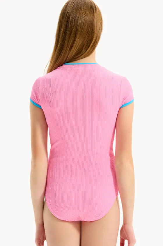 Girls Textured Contrast Sunsuit|Seafolly Girls Outlet