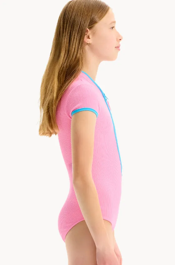 Girls Textured Contrast Sunsuit|Seafolly Girls Outlet