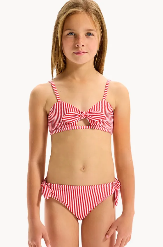 Girls Textured Stripe Tie Bralette Set|Seafolly Girls Best