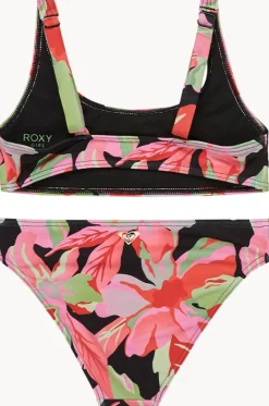 Girls The Moves Floral Active Bralette Set|Roxy Online