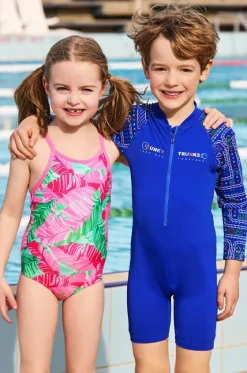 Girls Tropic Palm One Piece|Funkita Hot