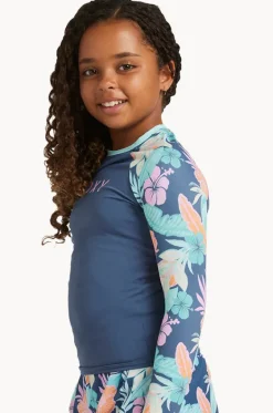 Girls Tropical Active Long Sleeve Suntop|Roxy Best