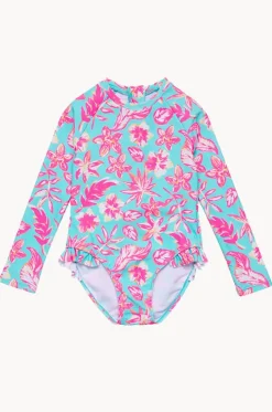 Girls Tropical Glow Sunsuit|Snapper Rock Clearance