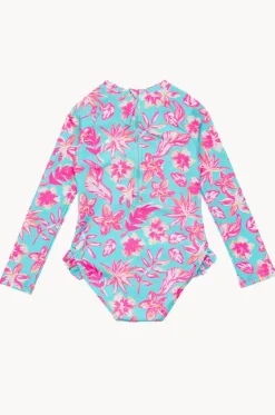 Girls Tropical Glow Sunsuit|Snapper Rock Clearance