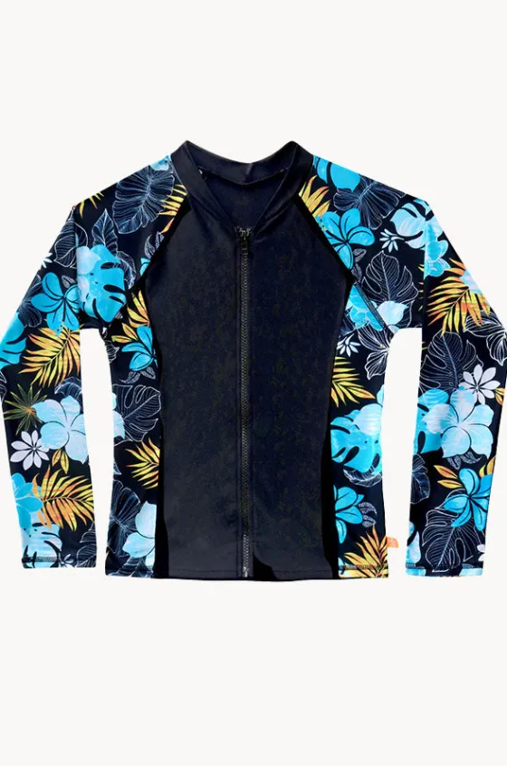 Girls Tropicana Long Sleeve Suntop|Salty Ink Outlet