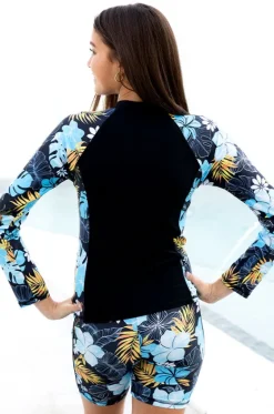 Girls Tropicana Long Sleeve Suntop|Salty Ink Outlet