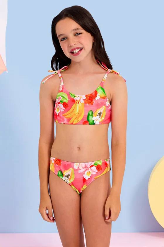 Girls Tropique Tie Crop Set|Seafolly Girls New
