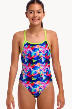 Girls Wet Wave Single Strap One Piece|Funkita Hot