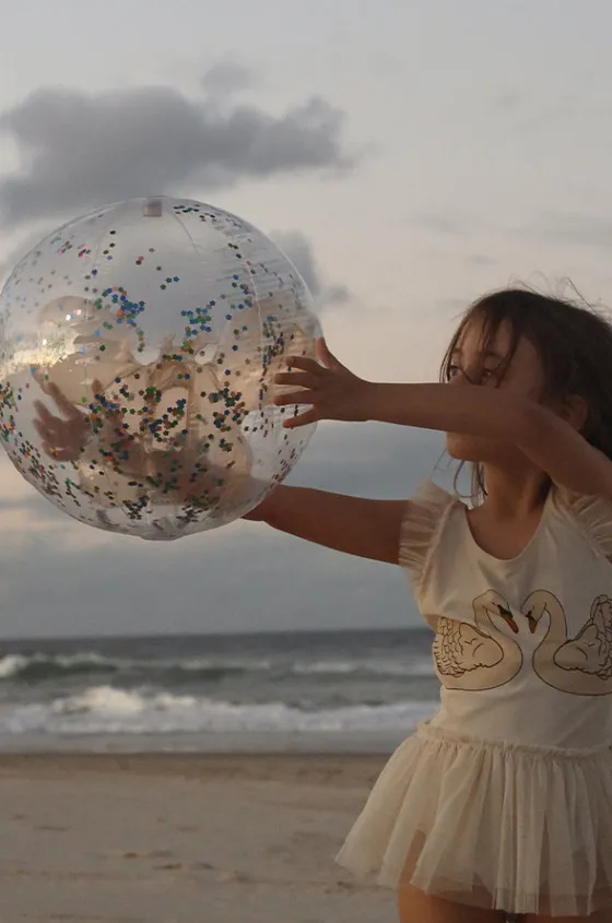 Glitter Cotton Candy 3D Inflatable Beach Ball|Sunny Life Online