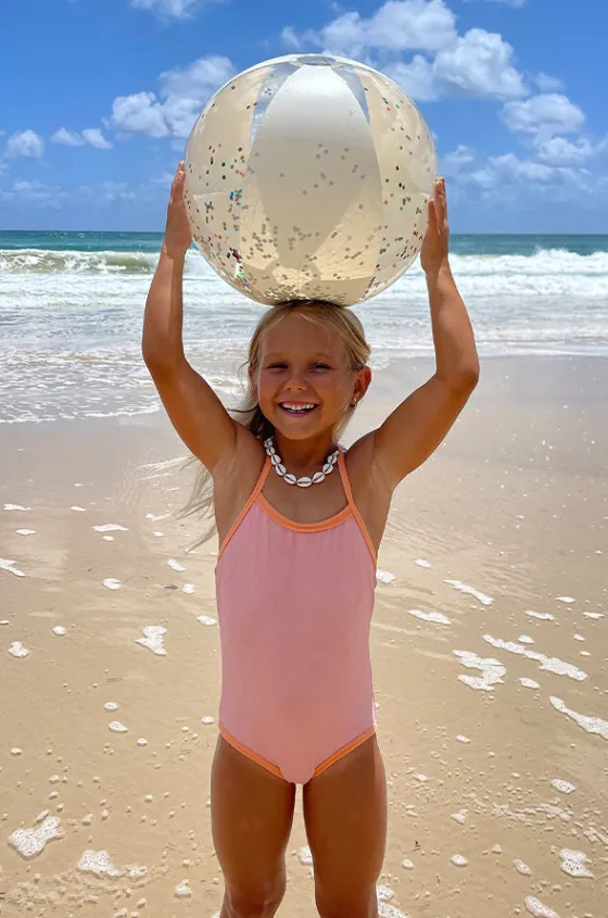 Glitter Cotton Candy Inflatable Beach Ball|Sunny Life New