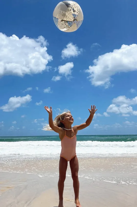 Glitter Cotton Candy Inflatable Beach Ball|Sunny Life New