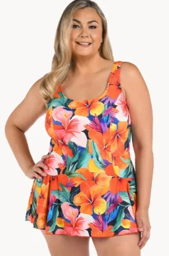 Hibiscus Honey Swim Dress +|Maxine Discount
