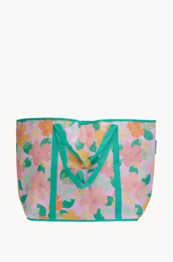 Hibiscus Jumbo Beach Bag|Annabel Trends New