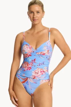 Indochine Cross Front Scoop Back One Piece|Sea Level Outlet
