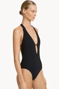 et Lace Back Plunge One Piece|Jets Best