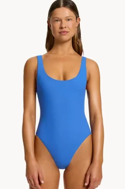 et Scoop Neck High Leg One Piece|Jets