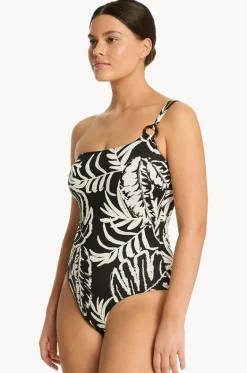 Jungle Book One Shoulder Ring One Piece|Sea Level Sale