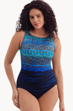 Just Shine Long Torso High Neck One Piece|Longitude Sale