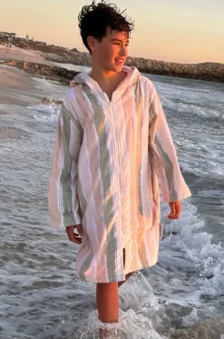Kids Island Hooded Towelling Robe 7-11Y|Back Beach Co Outlet
