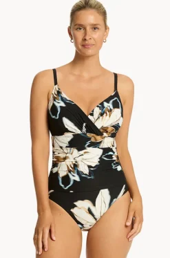 La Luna DD/E Cup Wrap Front One Piece|Sea Level Discount