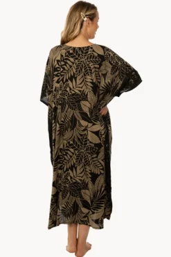 Leaf Betelnut Long Kaftan|Sundrenched Discount