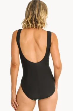 Leaf Square Neck One Piece|Jantzen Clearance