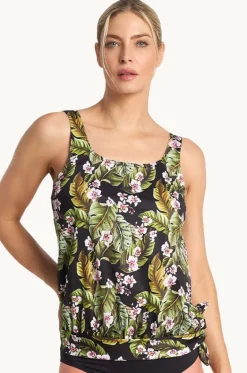 Leafique Scoop Blouson Tankini Separate|Poolproof Clearance