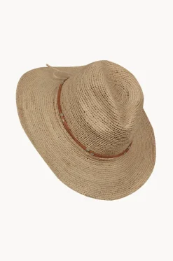 Leather Tie Trim Raffia Fedora|Cherry Red Sale