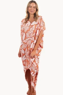 Leaves Frilled Toga Dress|Sundrenched Outlet