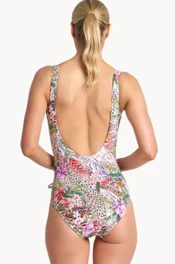 Lilymaze Gathered Surplice One Piece|Jantzen New