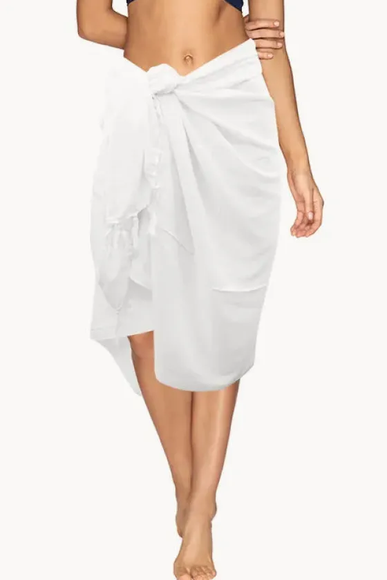 Long Plain Fringed Sarong|Sundrenched New