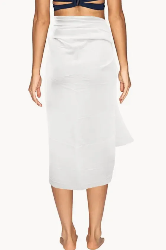 Long Plain Fringed Sarong|Sundrenched New