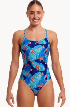 Lotsa Leaves Diamond Back One Piece|Funkita New