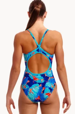 Lotsa Leaves Diamond Back One Piece|Funkita New