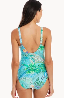 Lucca Surplice One Piece|Togs Swimwear Outlet