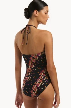 Lumiere High Neck Trim One Piece|Jets Online