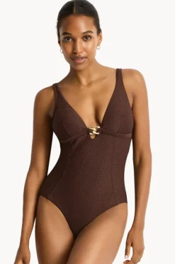 Luminara Chain Link Longline One Piece|Sea Level Best