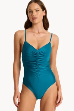 Lustre Gather Front One Piece|Monte u0026 Lou Clearance