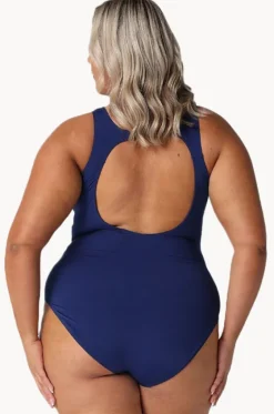 Luxe Sport Zip High Neck One Piece|Capriosca Clearance