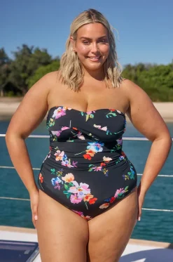 Malibu Twist Front Bandeau One Piece|Capriosca Discount