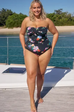 Malibu Twist Front Bandeau One Piece|Capriosca Discount