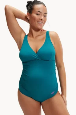 Maternity V Neck U Back One Piece|Speedo Online